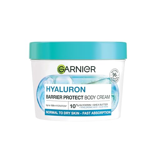 Garnier Body Moisturiser Upto 48 Hour Moisturising & Soothing Body Cream With Aloe Vera & Magnesium For Normal to Dry Skin Vegan Formula Cruelty Free 380ml