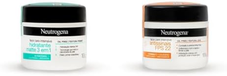 Kit Neutrogena Hidratante Facial Matte 100g + Antissinais FPS 22 ...