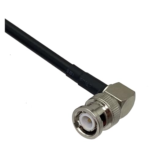 Câble coaxial RG58 BNC mâle coudé sertissage haute précision