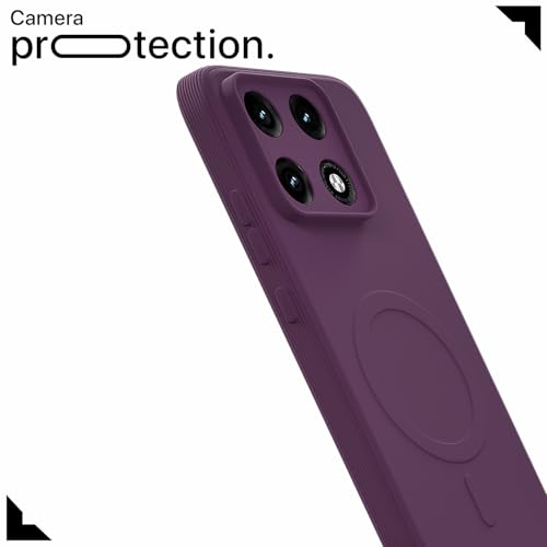 Image of Pikkme Back Cover for Motorola Moto Edge 70 Pro 5G Soft Matte Silicone Mag-Safe Design (Mag-Safe Not Support) Camera Protection | Slim Fit Bumper Cover (Purple)