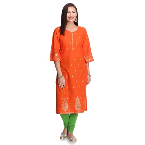 Image of Rangriti Blue Straight Kurta for Women