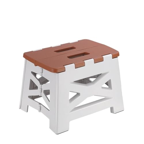 Tabouret Pliant Marchepied Pliable en Plastique Robuste for Enfants et Adultes, Petit marchepied Pliable Marche Pied(Khaki,Small)