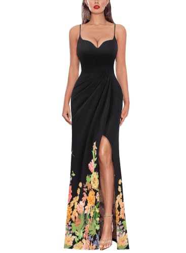 Image of VFSHOW Womens Sexy Spaghetti Strap Formal Prom Evening Gala Long Maxi Dress