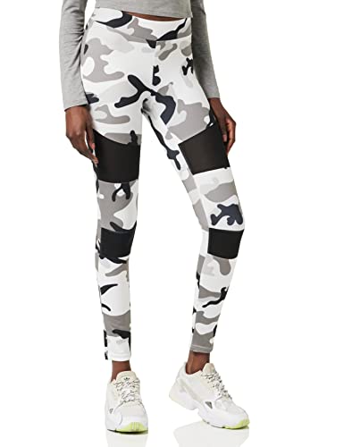 Preisvergleich Produktbild Urban Classics Damen Ladies Camo Tech Mesh Leggings, snowcamo, S