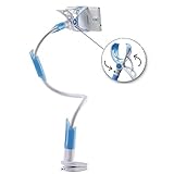 Cell Phone Clip Holder, Gooseneck Clamp Universal Lazy Mount Flexible Long Arm Bracket for 3.5-6.3 Smartphone Stand for Bed, Office, Kitchen, Compatible with iPhone X/8/7/6/6S Plus Samsung S8/S7