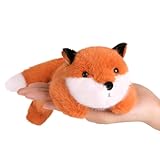PEACH CAT Fox Plush Cute Fox Stuffed Animals Small Plushies Toy Pillow Gifts for Kids Brick Red