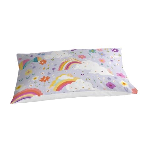 Housse de couette Le Rainbow parure de lit enfant single 135x200cm
