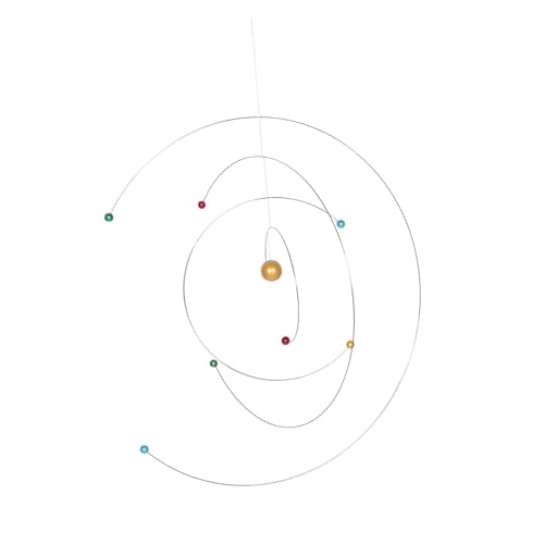 BESPORTBLE Planetary Hanging Mobile Decor Space Model for Home Office Durable Easy to Clean Dynamic Science Mobile for Living Rooms Bedrooms