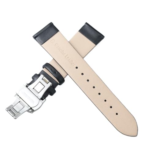 Bracelet en cuir véritable fin Run Ken boucle papillon