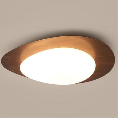 SHUANGZ Lámpara de techo LED minimalista con diseño en forma de huevo, montaje empotrado, lámpara de techo, iluminación de cocina, pasillo, panel de luz de 3 luces cambiables, decoración del hogar