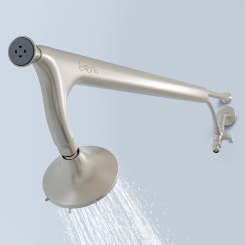 BOONA Tandem Shower with Dual Heads, Brushed Nickel