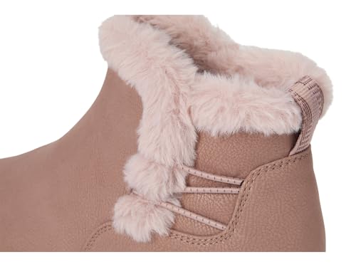 Clarks Clarks CloudSteppers Women's Breeze Fur Ankle Boot, Mauve Combi, 9 W US