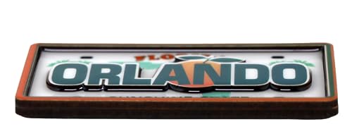 Imán rectangular de MDF doble capa Orlando Florida 2x4" miniatura 2