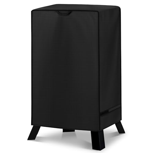Unicook Electric Smoker Cover for Masterbuilt 40 Inch Smokers, Outdoor Vertical Digital BBQ Cover, Unique Waterproof Vinyl Exterior with Polyester Lining, 25' W x 17' D x 39' H