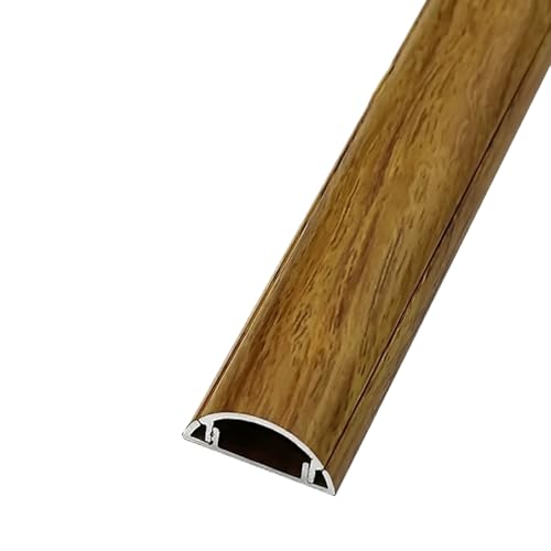 Canaletas para cables eléctricos, Cubierta de cable semicircular autoadhesiva for canaletas pared y suelo, paquete 2, 1 m, multicolor, varios tamaños(Brown,3#)