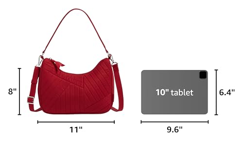 Image of Vera Bradley Women's Cotton Frannie Crescent Crossbody Purse