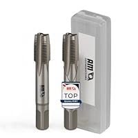 AM-Zerspanungstechnik Gewindeschneider Set M12 x 1,5 | Vorschneider + Fertigschneider | Gewindebohrer Set 2-tlg. | Handgewindebohrer (M12x1,5)