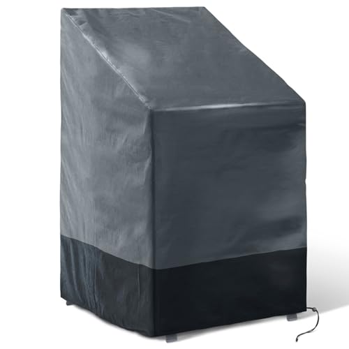IDMarket - Housse de Protection pour 4 à 6 chaises de Jardin empilables 70 x 70 x 120 cm