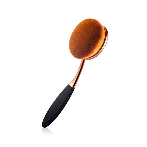 Oval Large Makeup Brushes Fast Application Liquid Cream Powder Foundation (Rose Gold 1)