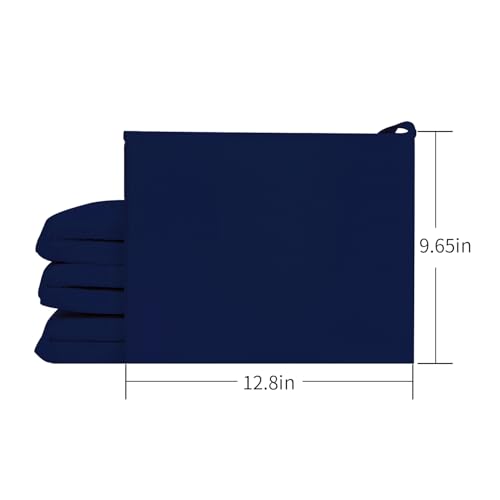 BDTROL 6 Pc Crib Mesh Corner Edge-Iner Lining Strips Soft Cushion(Inner Liner Only)- Polyester - Washable, Reusable(01)-About 6 Pieces (9.85in x 11.8in) (blue-6pc)