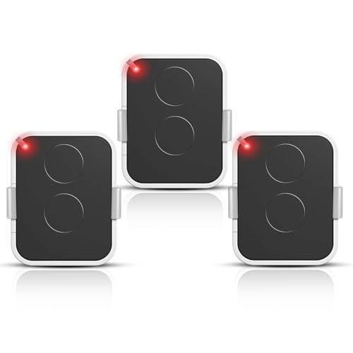 Juego de 3 mandos compatibles con Nice Era ONE2/ON2E/ON4E/ON1E, 433,92 MHz, mando a distancia puerta de garaje, Rolling Code, 2 canales, color blanco