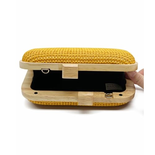 Image of Women Straw Clutch Purse Handwoven Summer Evening Bag Beach Straw Handbag Wedding Party Clutch Bag Wicker Purse