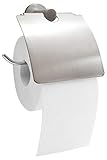 Palmon - Toilettenpapierhalter, stabiler Klopapierhalter aus hochwertigem Edelstahl, matt, rostfrei (WC-Papierhalter inkl. Montageset)