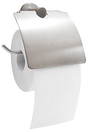 Preisvergleich Produktbild Palmon - Toilettenpapierhalter, stabiler Klopapierhalter aus hochwertigem Edelstahl, matt, rostfrei (WC-Papierhalter inkl. Montageset)