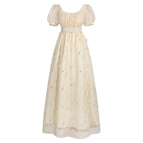 LTAKK Regency Dress Women Empire Waist Dresses Regency Costume Tea...