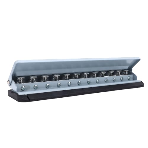 Luocute Perforadora de Setas, Perforadora de Papel con Disco de Posicionamiento Preciso de 12 Agujeros para Cuaderno Planificador, con Ergonómico para Papel A4 A5 B5 A7