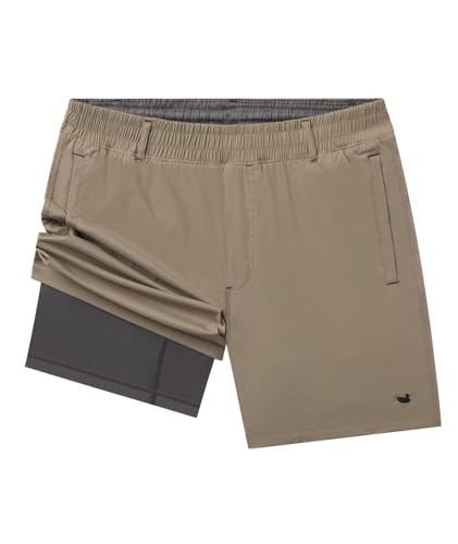 Southern Marsh Billfish Lined Performance Shorts - 7in., Burnt Taupe, Large3