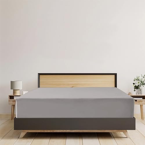 Ev Dekor King Size Fitted Sheets Grey - Image 2