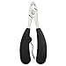 Harperton Podiatrist Toenail Clippers, Heavy-Duty Grooming Tool, Precision Nail Clipper for Thick or Ingrown Toenails, Stainless Steel, Black