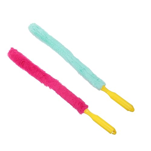 Sosoport 2Pcs Guzheng Cleaning Brush Professional Dust Removal Tools with Bristles for Musical Instruments Safe Handle Random Color Selection for Panel Care