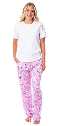 Disney Adult Aristocats Marie Expressions and Bows Pajama Sleep Lounge Pants For Men and Women3