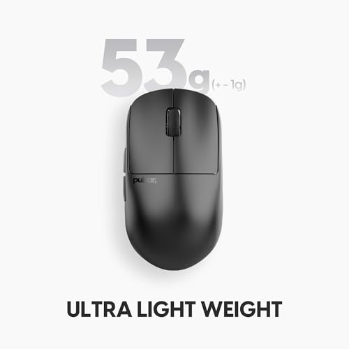 Image of Pulsar Gaming Gears X2H v3 Wireless Gaming Mouse, Ultra Lightweight 1.87 oz (53g), Symmetrical, Optical Switch, 32000 DPI, 750 IPS, XS-1 Sensor, 8k Compatible (Medium, Black)