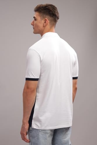 Image of ADRO Men's 100% Cotton Regular Fit Polo T-Shirt