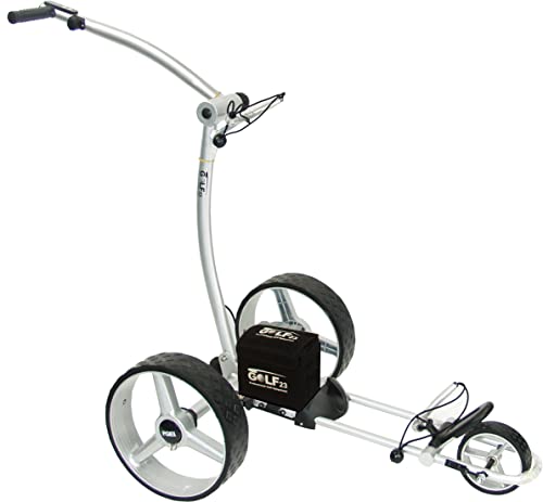 GOLF23, Elektro Golf Trolley 3.1 Blei Gel Akku 33Ah, USB, Silber Cover