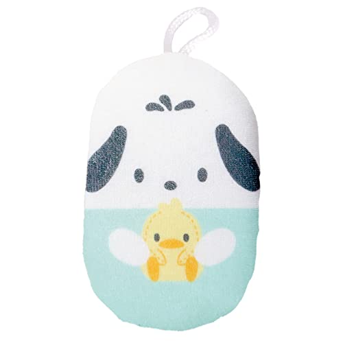 サンリオ ポチャッコ ボディスポンジ 1点 キャラクター ふわふわ タオル バススポンジ スポンジ