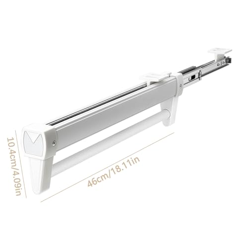 Tringle à vêtements extensible pour optimiser le rangement de dressing - 4