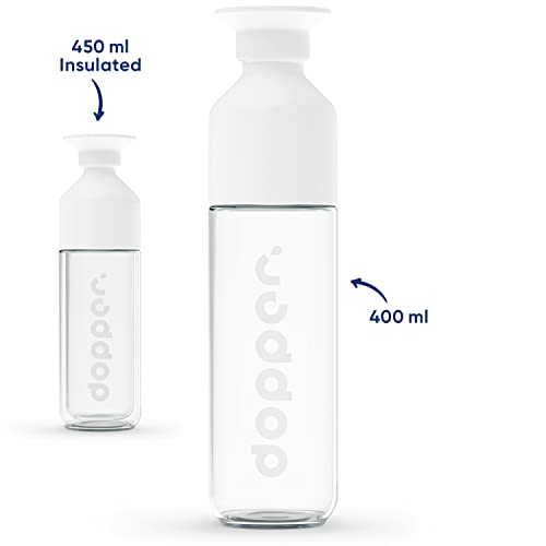 Dopper Glass Drinkfles 400ml - Green Product Award 2021 - Glazen Waterfles van Borosilicaatglas - Minimalistische Fles… - Image 3