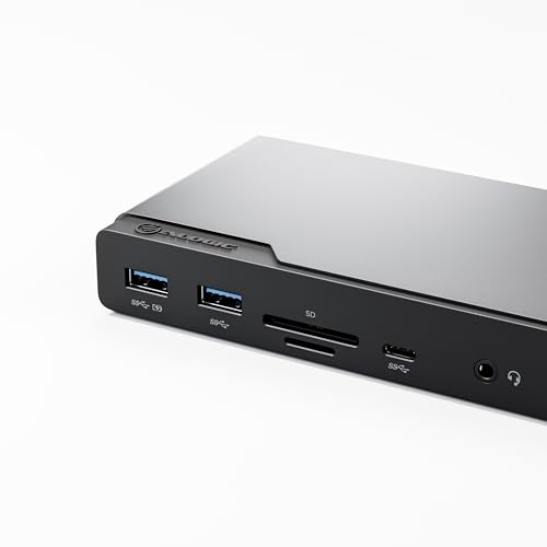 Alogic Dv4 dockingstation triple HDMI DP USB-C portatiles 1GbE 6