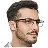 OCCI CHIARI Anti Blue Light Glasses - Mens Computer & Gaming Glasses Black, No Magnification