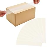 Fyrolumin Precut Scotch Tape Strips - 150 Pack 2"x12" Clear Double Sided Tape, Weather Resistant Strong Sealing for Packaging Shipping Mailing Home Office Warehouse