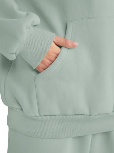 Image of AUTOMET Womens 2 Piece Lounge Sweatsuit Fall Fashion Matching Sweat Sets | Oversized Fall Hoodies & Baggy Jogger Sweatpants Fashion 2026 Outfits