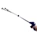 Reacher Grabber, Messar 32" Foldable Pick Up Reaching Claw Reacher Long Arm Gripper Grabber Suction Cup Grip Heavy Duty Mobility Aid Pick Up Tool - Blue