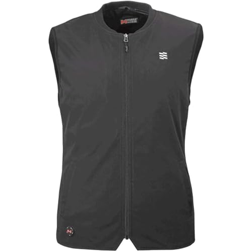 Fieldsheer Peak Unisex Bluetooth Heated Vest for Men and Women with Wind and Water Protection and Moisture-Wicking Liner, Black - Medium