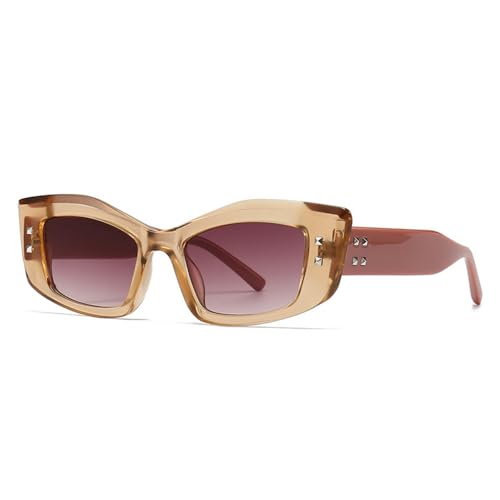 Lunettes de soleil oeil de chat rivet carré MUTYNE protection hommes femmes