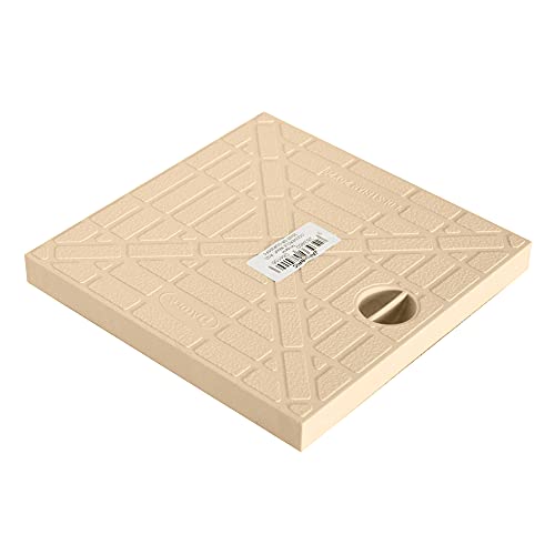 Jardibric - Couvercle de Regard de collecteur des eaux pluviales en polypropylène renforcé (18,5 x 18,5 cm pour Regard de 20 x 20 cm) Cover