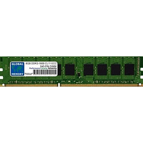 8Go DDR3 1600MHz PC3-12800 240-PIN ECC DIMM (UDIMM) MÉMOIRE RAM pour SERVEURS/WORKSTATIONS/Cartes Meres